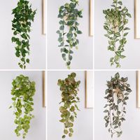 Tanaman Gantung Dinding Daun Ivy Buatan Zhuoou yang Mirip Asli dengan Dedaunan Hijau untuk Dekorasi Rumah, Taman, Balkon, Dalam dan Luar Ruangan