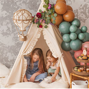 Tienda <span class=keywords><strong>de</strong></span> campaña grande y elegante para niñas, casa <span class=keywords><strong>de</strong></span> juegos interior <span class=keywords><strong>de</strong></span> <span class=keywords><strong>princesa</strong></span>, Castillo <span class=keywords><strong>de</strong></span> madera y lona para niños y bebés - Product Image 1