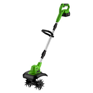 Cultivateur de jardin électrique sans fil VERTAK-A 20V, <span class=keywords><strong>scarificateur</strong></span> léger avec perche télescopique pour la préparation du sol - Product Image 1