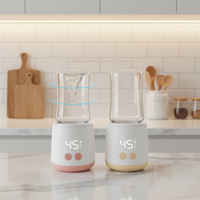 Penghangat dan Pengaduk Susu Bayi Baru Lahir Desain Baru 4 Pengaturan Suhu Baterai Lithium Terpasang Isi Ulang