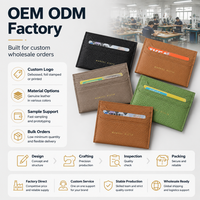 Dompet Kartu Desainer Ramah Lingkungan Dua Warna dengan Penutup Magnetik, Kantong Resleting, Panel Diagonal, Porte Carte, Pemblokir RFID, Dapat Disesuaikan
