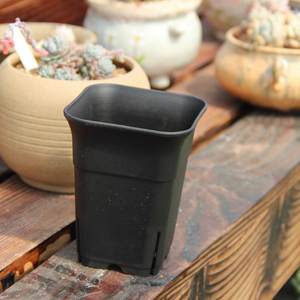<span class=keywords><strong>Pot</strong></span> de fleurs en plastique noir pour pépinière, 1 pièce, pour plantes de jardin et semis, pépinière - Product Image 4