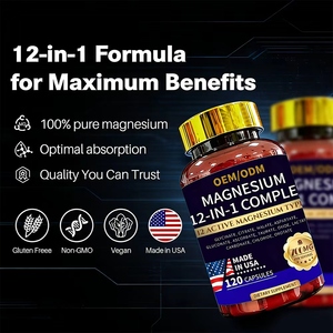 Stokta Çok Satan 12'si 1 Arada Magnezyum Kapsülü Sıcak Satış 12'si 1 Arada Mineraller Fabrika OEM Destekli Karmaşık Magnezyum Kapsülü - Product Image 6