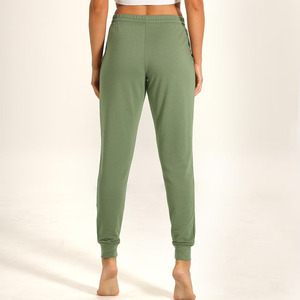 Pantalones deportivos transpirables para mujer, con bolsillos laterales, para hacer ejercicio al aire libre, pantalones de chándal de algodón para gimnasio y fitness, en venta en línea. - Product Image 4