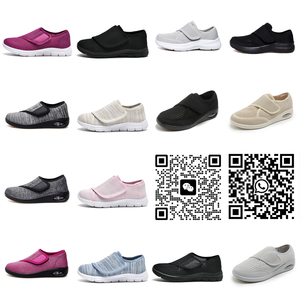 Ortopedico ortopedico di ampia larghezza per anziani con chiusura ad anello regolabile con gancio piedi gonfi che camminano Edema <span class=keywords><strong>scarpe</strong></span> diabetiche per le donne - Product Image 6