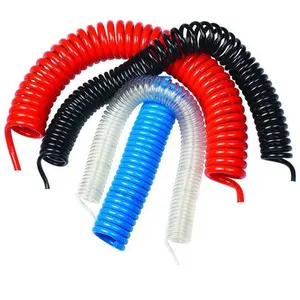 CLW8 * 5 6 mètres 9 mètres 12 mètres 15 mètres pneumatique PU bobine tuyau polyuréthane enroulé tube PU spirale Tube extension Tube