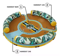 Plateforme flottante gonflable Spatium Factory Direct Sale, île flottante gonflable, plateforme aquatique gonflable pour lac, piscine