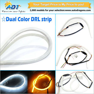 Bande LED flexible ADT 60cm 85cm blanc ambre bleu pour voiture, pour clignotants - Product Image 2
