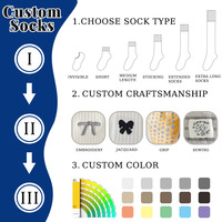 Chaussettes de football personnalisées en nylon/coton respirant antidérapantes de qualité supérieure avec grip sur le bord et le bas, hauteur genou, pour hommes