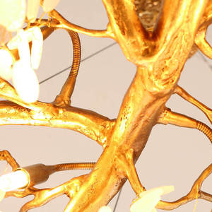 Moderne Franse takkenkroonlamp woonkamer eetkamer lamp luxe gouden kristallen hanglamp voor hotel - Product Image 6