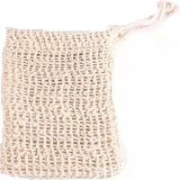 Sac de savon exfoliant biodégradable personnalisé en sisal coloré pour le corps, respectueux de l'environnement, avec ceinture parfumée