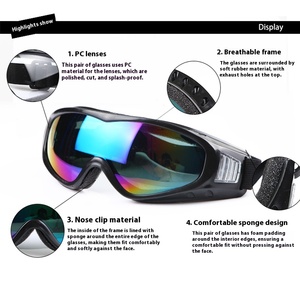 <span class=keywords><strong>Gafas</strong></span> de paracaidismo antivaho a prueba de viento de alto impacto <span class=keywords><strong>Gafas</strong></span> de protección ocular para jinetes - Product Image 5