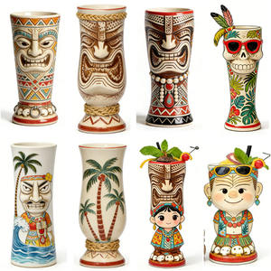 Productos Personalizados <span class=keywords><strong>Originales</strong></span> con Derecho de Autor, <span class=keywords><strong>Tazas</strong></span> de Cóctel de Porcelana Tropical Hawaiana, Catálogo de <span class=keywords><strong>Tazas</strong></span> Tiki de Cerámica para Bar - Product Image 5