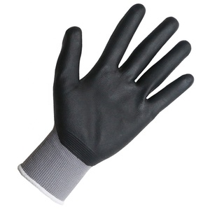 Guanti da lavoro con Logo personalizzato di sicurezza e guanto nero con impugnatura in PU per l'industria automobilistica - Product Image 3