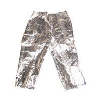 Combinaison de lutte contre l'incendie approuvée Solas avec certification CCS, matériau en acrylique et feuille d'aluminium, résistante à la chaleur jusqu'à 10 kW/m²