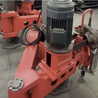 Machine à polir les pierres à bras cantilever KUNHENG, équipement manuel de meulage et de polissage de dalles de pierre pour granit et marbre