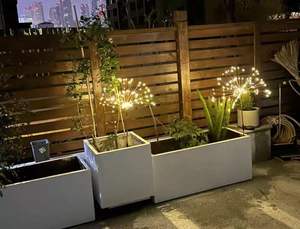 شريط إضاءة يعمل بالطاقة بتصميم الألعاب النارية بعدد 200 مصباح LED، بمعيار مقاومة الماء IP65، أضواء زينة خارجية بتقنية LED مع مؤشر تجسيد لوني عالٍ 90، مناسب لحفلات الكريسماس وحفلات الزفاف - Product Image 5