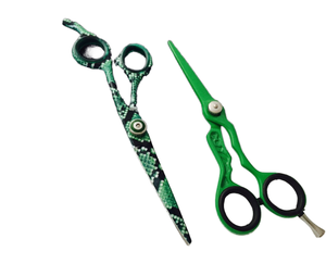 Tijeras de Peluquería Profesionales de Acero Inoxidable con Empuñadura de Goma para Barbería y Salón de Belleza - Product Image 1