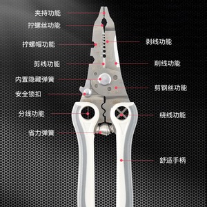 คีมตัดและปอกสายไฟ 21-in-1 อเนกประสงค์ สำหรับงานไฟฟ้า - Product Image 2