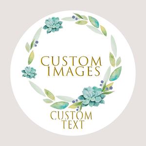 Thank You <b>Stickers</b> Custom Round Labels Personalized Seal <b>Decals</b> for Baby Shower Birthday Wedding Favors - Product Image 1