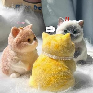 ตุ๊กตาบีบเล่นสำหรับเด็กผู้หญิง ตุ๊กตาแมวน้อยน่ารัก บรรเทาความเครียด แพ็คแยกชิ้น - Product Image 1