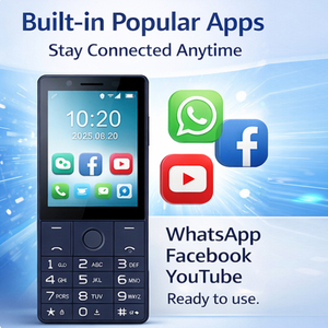 Недорогой смартфон 4G LTE на <span class=keywords><strong>Android</strong></span> 11 с сенсорным экраном 2.8'', кнопочной клавиатурой, двумя SIM-картами и поддержкой нескольких языков (французский/немецкий) - Product Image 4