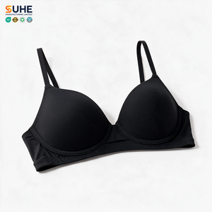 Sujetador sin Costuras para Mujer SUHE, Negro, Copa Completa, Espalda en Y, Lavable a Máquina, Uso Diario - Product Image 4