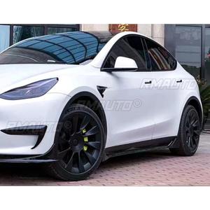For Tesla <b>Model</b> Y Fast Car Side Skirt Lip Spoiler Extension Splitter Diffuser Guard For Tesla <b>Model</b> Y Fast 2019-2023 Body <b>Kit</b> - Product Image 4