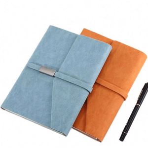 Hot-Selling A5 Customized Hardcover Notebook Thermal Binding PU Leather Cover Business <b>Journal</b> Planner 100 Sheets Custom Color - Product Image 1