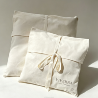 Sac en coton anti-poussière pour emballage de cadeaux de mariage, impression de logo personnalisé, vente en gros, fermeture à ruban, réutilisable