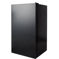 Mini réfrigérateur-congélateur portable BC-90 12V 48V DC pour hôtel, en acier inoxydable, 90L, porte en verre, avec refroidissement par air