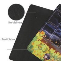 Tapis de souris de jeu de grande taille personnalisé en néoprène caoutchouté, pliable, imperméable, non toxique, style dessin animé, directement de l'usine, pour ordinateur
