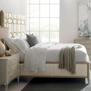 Set Camera da Letto di Lusso Minimalista in Legno Massello, Design Unico del Testata Letto di Alta Gamma, Mobili in Stile Antico Europeo per Hotel e Appartamenti - Product Image 6