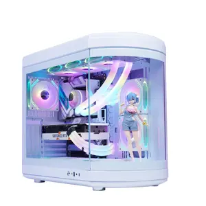 Hochwertiges Frontgebogenes Glas Gaming-Computergehäuse ATX Full Tower Gaming-PC-Gehäuse zu verkaufen Desktop-Spielgehäuse