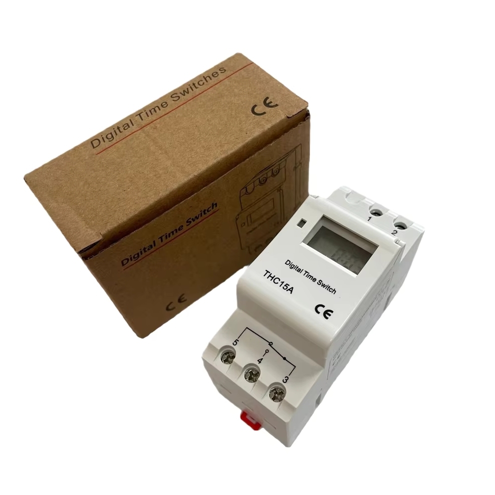 <strong>Guide</strong> Rail <strong>Programmable</strong> Microcomputer Time Control Switch Week <strong>Timer</strong> THC15A 48V Digital Display