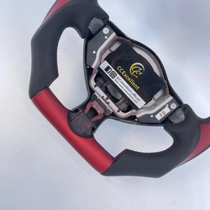 พวงมาลัยหนังคาร์บอนไฟเบอร์แท้แบบปรับแต่งระดับมืออาชีพ CCExcellent สำหรับ Nissan <span class=keywords><strong>370Z</strong></span> <span class=keywords><strong>Nismo</strong></span> Z34 รูปทรง F1 - Product Image 3