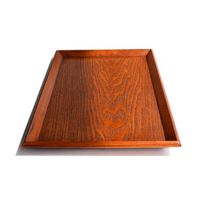 Japanese Style Solid Wood Slanted <b>Tray</b> Brown Natural Wood <b>Tea</b> <b>Tray</b> Serving <b>Tray</b> Hotel Supplies Factory Wholesale - Product Image 3