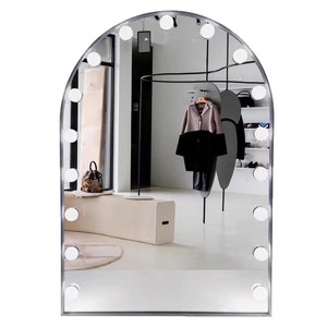 Table de maquillage professionnelle avec miroir éclairé pour maquilleurs, salons de beauté, studios, en métal avec tiroir - Product Image 5