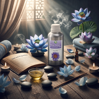 Huile de lotus bleu Nymphaea Caerulea riche en squalène, 100% pure et naturelle, distillée à la vapeur, vente en gros, certifiée GC-MS, exportation