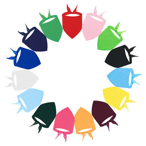 Fábrica Custom Cat Dog Bandanas Eco-Friendly Poliéster Algodão Cor Sólida Impressão Padrão Pet Bib Triângulo Lenço Bandanas Para Cães - Product Image 3