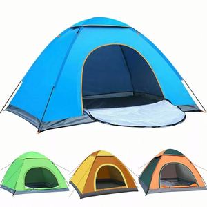 Accessoires de randonnée, tente de camping familiale portable pour 1 à 2 personnes, ouverture automatique rapide, pour pique-nique en plein air - Product Image 3