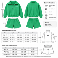 Supplier Grosir Set Celana Pendek dan Atasan Wanita Custom, Model Half Zip, 2 Potong, Oversize, Kasual, Streetwear, Lounge Wear, OEM ODM