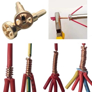 Connecteur de fil de câble universel Dénudeur à torsion automatique Outil d'électricien <span class=keywords><strong>Perceuse</strong></span> Accessoires d'enroulement de fil d'épluchage de puissance - Product Image 2