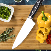 Couteau de cuisine 8 pouces CHEF'S Razor Sharp forgé à partir d'un manche ergonomique et d'un couteau de chef Full Tang Design