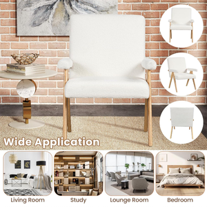 <span class=keywords><strong>Fauteuil</strong></span> de lecture rembourré à prix abordable, <span class=keywords><strong>fauteuil</strong></span> d'appoint en <span class=keywords><strong>tissu</strong></span> avec structure en bois massif - Product Image 5