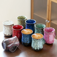 Tasses à café en céramique grande capacité, finition émail Yao-bian, design luxe léger, pour réchauffer les mains, idéales pour le petit-déjeuner, le thé, l'eau et le lait – Offre spéciale
