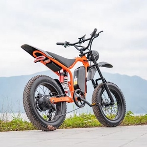 Motocicleta Eléctrica Todoterreno de 1500W para Adultos y Adolescentes, 35MPH de Velocidad, Doble Suspensión, Pit Bike OEM - Product Image 1