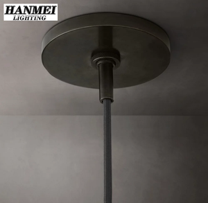 Modern Minimalist Style Single Head Pendant <b>Light</b> Luxury Metal Bedside Glass Ball Design Small E26 Bulb for Bedrooms HM-HR-056 M - Product Image 6