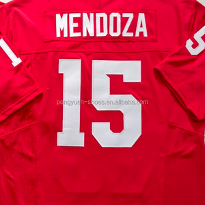 Jersey de Fútbol Americano Universitario de Fernando <span class=keywords><strong>Mendoza</strong></span>, Negro/Blanco, Cosido, de la Mejor Calidad, Listo para Enviar - Product Image 3