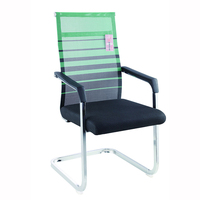 Style italien meubles de bureau de haute qualité maille tissu de structure d'arc en acier inoxydable jambe chaise de bureau
